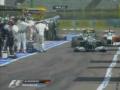 Rosberg gubi koło w pitlane - GP Węgier